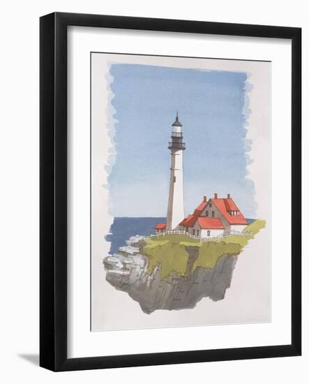 Portland Head Lighthouse, Maine, Usa, 1997-Andras Kaldor-Framed Giclee Print