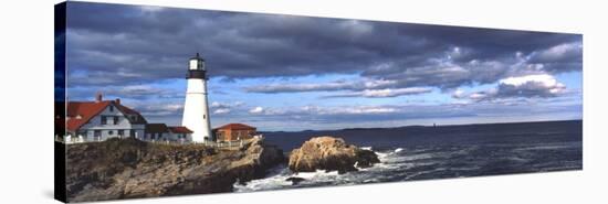 Portland Head Lighthouse, Maine, USA-Bill Bachmann-Stretched Canvas