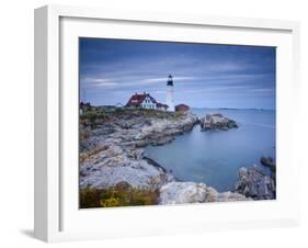 Portland Head Lighthouse, Maine, USA-Alan Copson-Framed Photographic Print