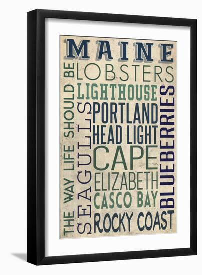 Portland Head Lighthouse, Maine-Lantern Press-Framed Art Print