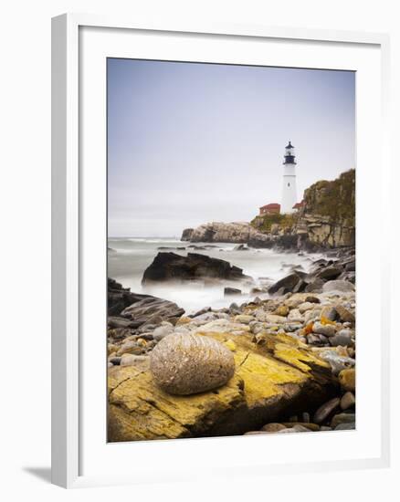 Portland Head Lighthouse, Portland, Maine,New England, United States of America, North America-Alan Copson-Framed Photographic Print