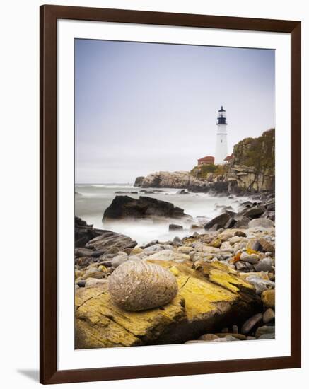 Portland Head Lighthouse, Portland, Maine,New England, United States of America, North America-Alan Copson-Framed Photographic Print