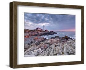 Portland Head Lighthouse, Portland, Maine, New England, United States of America, North America-Alan Copson-Framed Photographic Print