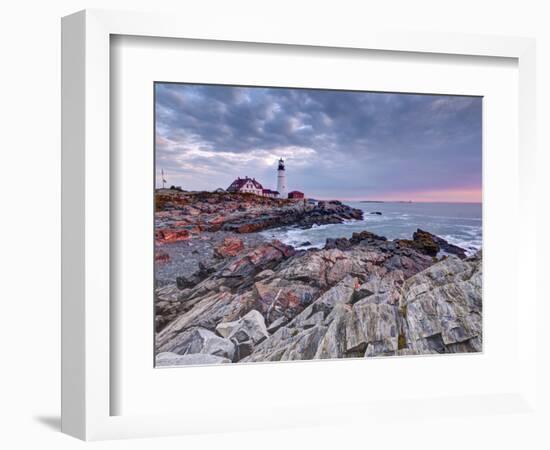 Portland Head Lighthouse, Portland, Maine, New England, United States of America, North America-Alan Copson-Framed Photographic Print