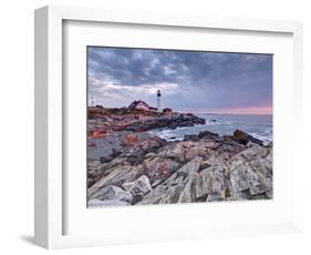 Portland Head Lighthouse, Portland, Maine, New England, United States of America, North America-Alan Copson-Framed Photographic Print