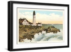 Portland Head Lighthouse, Portland, Maine-null-Framed Art Print