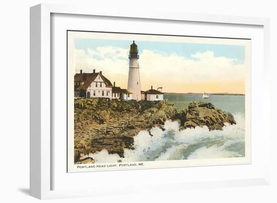 Portland Head Lighthouse, Portland, Maine-null-Framed Art Print