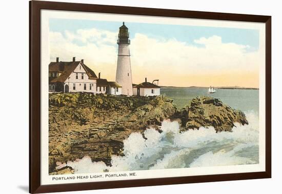 Portland Head Lighthouse, Portland, Maine-null-Framed Art Print