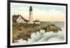 Portland Head Lighthouse, Portland, Maine-null-Framed Art Print