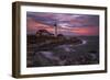 Portland Head Sunset-Darren White Photography-Framed Photographic Print