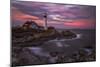 Portland Head Sunset-Darren White Photography-Mounted Photographic Print