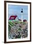 Portland Headlight, Maine-Anthony Butera-Framed Giclee Print