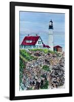 Portland Headlight, Maine-Anthony Butera-Framed Giclee Print