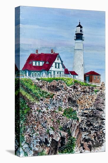 Portland Headlight, Maine-Anthony Butera-Stretched Canvas