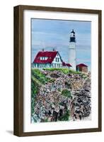 Portland Headlight, Maine-Anthony Butera-Framed Giclee Print