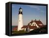 Portland Headlight-John Gusky-Framed Stretched Canvas