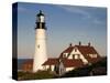 Portland Headlight-John Gusky-Stretched Canvas