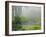 Portland Japanese Garden Fogged In: Portland, Oregon United States of America, USA-Michel Hersen-Framed Photographic Print