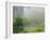 Portland Japanese Garden Fogged In: Portland, Oregon United States of America, USA-Michel Hersen-Framed Photographic Print