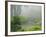 Portland Japanese Garden Fogged In: Portland, Oregon United States of America, USA-Michel Hersen-Framed Photographic Print