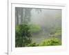 Portland Japanese Garden Fogged In: Portland, Oregon United States of America, USA-Michel Hersen-Framed Photographic Print