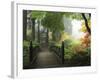 Portland Japanese Garden in Autumn, Portland, Oregon, USA-Michel Hersen-Framed Photographic Print