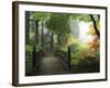 Portland Japanese Garden in Autumn, Portland, Oregon, USA-Michel Hersen-Framed Photographic Print