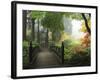 Portland Japanese Garden in Autumn, Portland, Oregon, USA-Michel Hersen-Framed Photographic Print