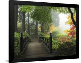 Portland Japanese Garden in Autumn, Portland, Oregon, USA-Michel Hersen-Framed Photographic Print