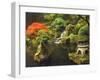 Portland Japanese Garden in Autumn, Portland, Oregon, USA-Michel Hersen-Framed Premium Photographic Print