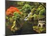 Portland Japanese Garden in Autumn, Portland, Oregon, USA-Michel Hersen-Mounted Premium Photographic Print