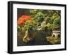 Portland Japanese Garden in Autumn, Portland, Oregon, USA-Michel Hersen-Framed Photographic Print