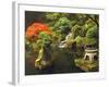 Portland Japanese Garden in Autumn, Portland, Oregon, USA-Michel Hersen-Framed Photographic Print