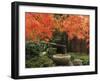 Portland Japanese Garden in Autumn, Portland, Oregon, USA,-Michel Hersen-Framed Premium Photographic Print