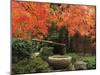 Portland Japanese Garden in Autumn, Portland, Oregon, USA,-Michel Hersen-Mounted Premium Photographic Print