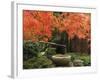 Portland Japanese Garden in Autumn, Portland, Oregon, USA,-Michel Hersen-Framed Photographic Print