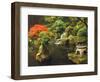 Portland Japanese Garden in Autumn, Portland, Oregon, USA-Michel Hersen-Framed Photographic Print