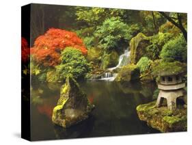 Portland Japanese Garden in Autumn, Portland, Oregon, USA-Michel Hersen-Stretched Canvas