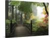 Portland Japanese Garden in Autumn, Portland, Oregon, USA-Michel Hersen-Stretched Canvas