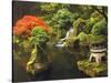 Portland Japanese Garden in Autumn, Portland, Oregon, USA-Michel Hersen-Stretched Canvas