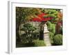 Portland Japanese Garden in Autumn with Fire Hydrant, Portland, Oregon, USA-Michel Hersen-Framed Photographic Print