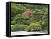 Portland Japanese Garden, Oregon, USA-William Sutton-Framed Stretched Canvas