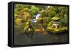 Portland Japanese Garden, Portland, Oregon, USA-Michel Hersen-Framed Stretched Canvas