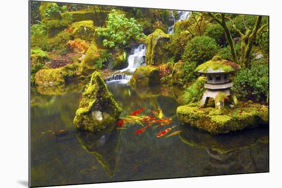 Portland Japanese Garden, Portland, Oregon, USA-Michel Hersen-Mounted Photographic Print