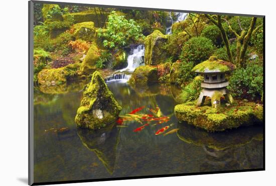 Portland Japanese Garden, Portland, Oregon, USA-Michel Hersen-Mounted Photographic Print