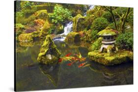 Portland Japanese Garden, Portland, Oregon, USA-Michel Hersen-Stretched Canvas