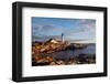 Portland Maine Head Light Dawn-null-Framed Art Print