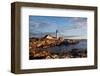 Portland Maine Head Light Dawn-null-Framed Art Print