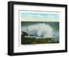 Portland, Maine - Peaks Island View of the Surf-Lantern Press-Framed Art Print