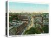 Portland, Maine - View of Congress Street from the Fidelity Building-Lantern Press-Stretched Canvas